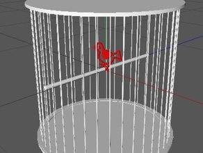 cage à oiseaux l'art 3d print model - Mito3D
