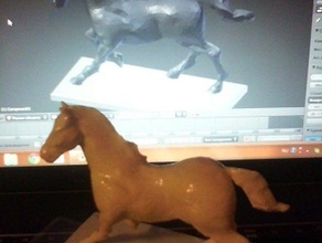 horse sculptures statuette 3d print model - Mito3D