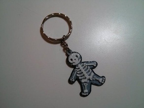skeleton keychain keychains 3d print model - Mito3D
