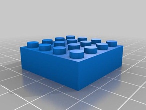 lego brick 4x4 construction toys customized 3d print model - Mito3D