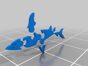 Hai-puzzle Rätsel auburnhspuzzle onsuchafullsea 3d print model - Mito3D