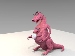 monstre de son bébé les créatures dragon pochette 3d print model - Mito3D