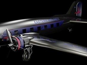 douglas dc-3 de eastern airlines modelos avión dc3 3d print model - Mito3D