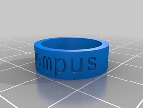 tempus fugit ring rings customized 3d print model - Mito3D