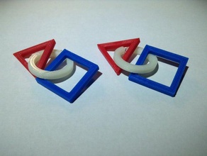 les premières boucles d'oreilles ftc 3d print model - Mito3D