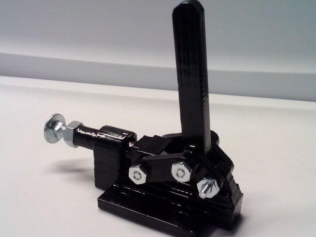 push-pull à bascule de serrage pièces jig 3D print model - Mito3D