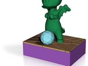 doris foo Drachen Skulpturen Niedlich Hund Perle der Weisheit 3d print model - Mito3D