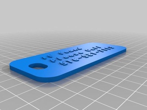chris etiqueta organización personalizado 3d print model - Mito3D