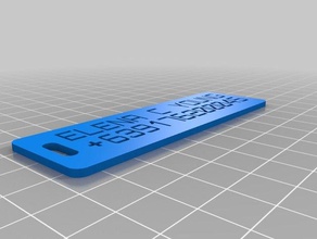 mãe tag organização personalizado 3d print model - Mito3D