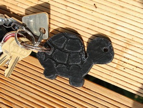 turtle keychain keychains art blender pla prusa supportless toy 3d print model - Mito3D