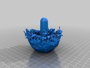 infected mushroom blender fluid model learning cfd fountain 3d print model - Mito3D