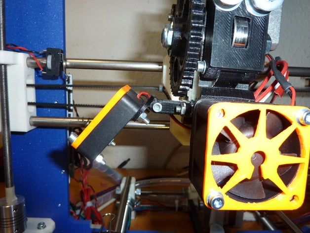 mini fanmount i3 retrabalho extrusora 3d a impressora acessórios 3D print model - Mito3D