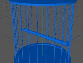 gabbia per uccelli v2 arte 3d print model - Mito3D