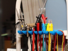 laboratoire de câble cintre outil les titulaires boîtes fiche banane la sonde fil 3d print model - Mito3D