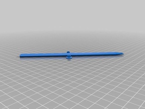 my customized knitting needles 4mm household supplies 3d print model - Mito3D