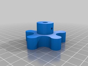 fingerwheel acoplador 3d a impressora partes dedo roda 3d print model - Mito3D