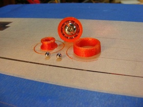 nylon derivados imprimible 608 rodamiento de bolas partes 3d print model - Mito3D