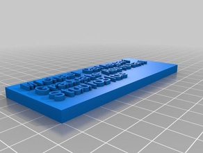 meine angepassten benutzerdefinierten Namen Platte andere 3d print model - Mito3D