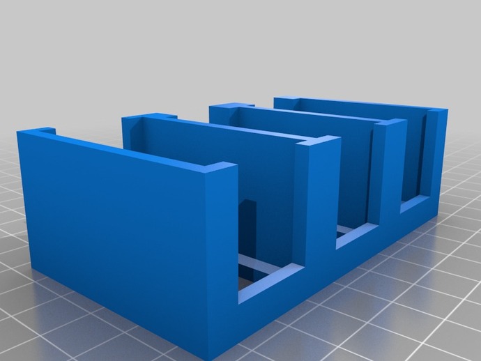 small world tile trays cutout organization openscad 3D print model - Mito3D