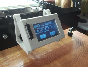 caso lcd touch scree slot sd 3d a impressora partes 3d print model - Mito3D