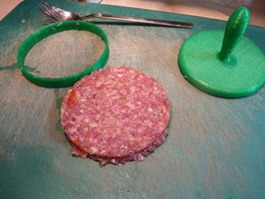 stampa burger cucina pranzo a cottura cibo stampo 3d print model - Mito3D