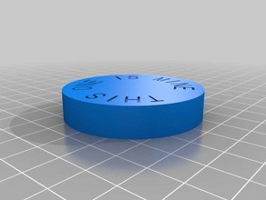 bingo-marker Münzen Abzeichen angepasst 3d print model - Mito3D