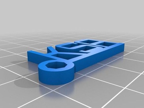 ksa sleutelhanger Anahtarlık özelleştirilmiş 3d print model - Mito3D