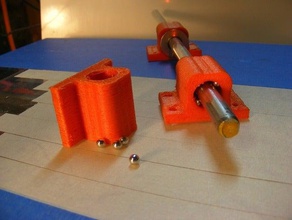 simples guia linear de esferas nylon 3d a impressora partes 3d print model - Mito3D