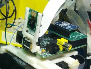 raspberry pi camera mount modèle la robotique 3d print model - Mito3D