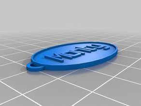 monty tag 2 i portachiavi personalizzato 3d print model - Mito3D