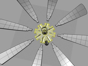 nylon Windmühle Flansch reduzieren Vogel-Sterblichkeit diy osat wind power 3d print model - Mito3D
