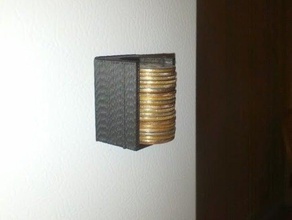 fridge magnet quarter holder organization 3d print model - Mito3D
