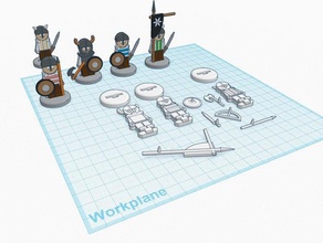flatminis sea raiders games 3d print model - Mito3D