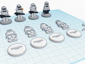 flatminis stormtroopers games 3d print model - Mito3D