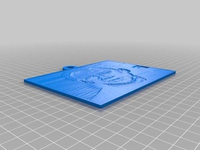 lithopane-nicolas cage 2d sanat özelleştirilmiş 3d print model - Mito3D