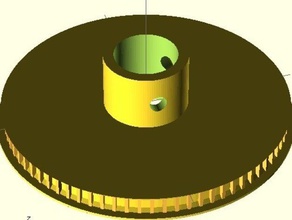 parametric timing-Riemenscheibe v3 Teile openscad pully nützlich 3d print model - Mito3D