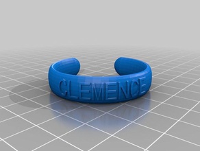 meu texto personalizado ringbraceletcrown coisa moda 3d print model - Mito3D