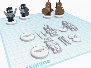 flatminis spartan hoplites persa imortais jogos 3d print model - Mito3D