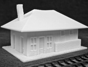 dante station revisited buildings structures model railroad trains scale train 3d print model - Mito3D