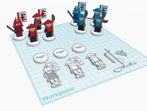 flatminis japanese warriors games 3d print model - Mito3D