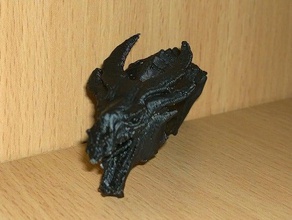 dragon head sculptures 3d print model - Mito3D