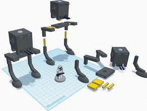 flatminis at-st Spiele 3d print model - Mito3D