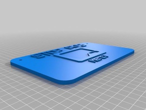 plaque-stop-pub 1 Zeichen logos angepasst 3d print model - Mito3D