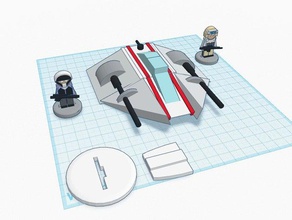 flatminis rebelles speeder jeux 3d print model - Mito3D