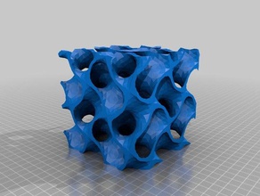 alan schoens gyroid math art 3d print model - Mito3D
