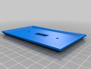 blue light switch wall plate Haushalt angepasst 3d print model - Mito3D