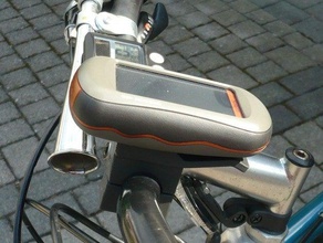 garmin oregon 450 bike handlebarholder sport outdoors bicycle holder geocaching 3d print model - Mito3D