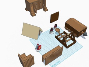 flatminis roman siege equipment games 3d print model - Mito3D