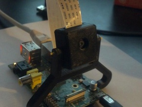 raspberry pi picam montaje en placa la electrónica de cámara 3d print model - Mito3D