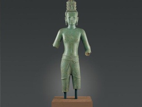 stehende vierarmige avalokiteshvara bodhisattva unendliches Mitgefühl durchsucht Replikate 123d catch erfasst met3d met museum museum-scan Skulptur 3d print model - Mito3D